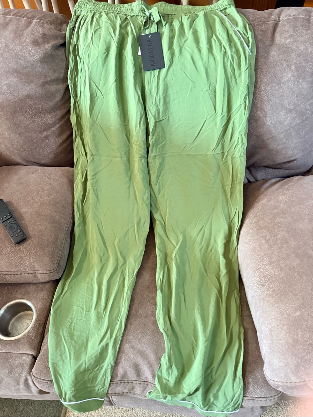 Men’s Light Green Drawstring Lounge Joggers by Palladium